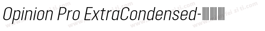 Opinion Pro ExtraCondensed字体转换
